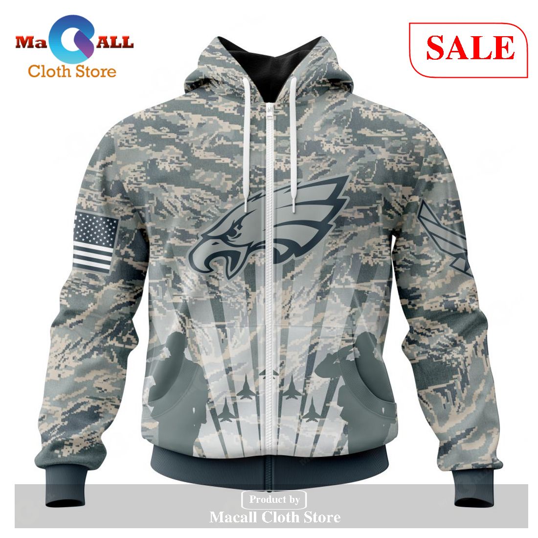 Philadelphia Eagles Salute to Service Hoodies & Sweatshirts