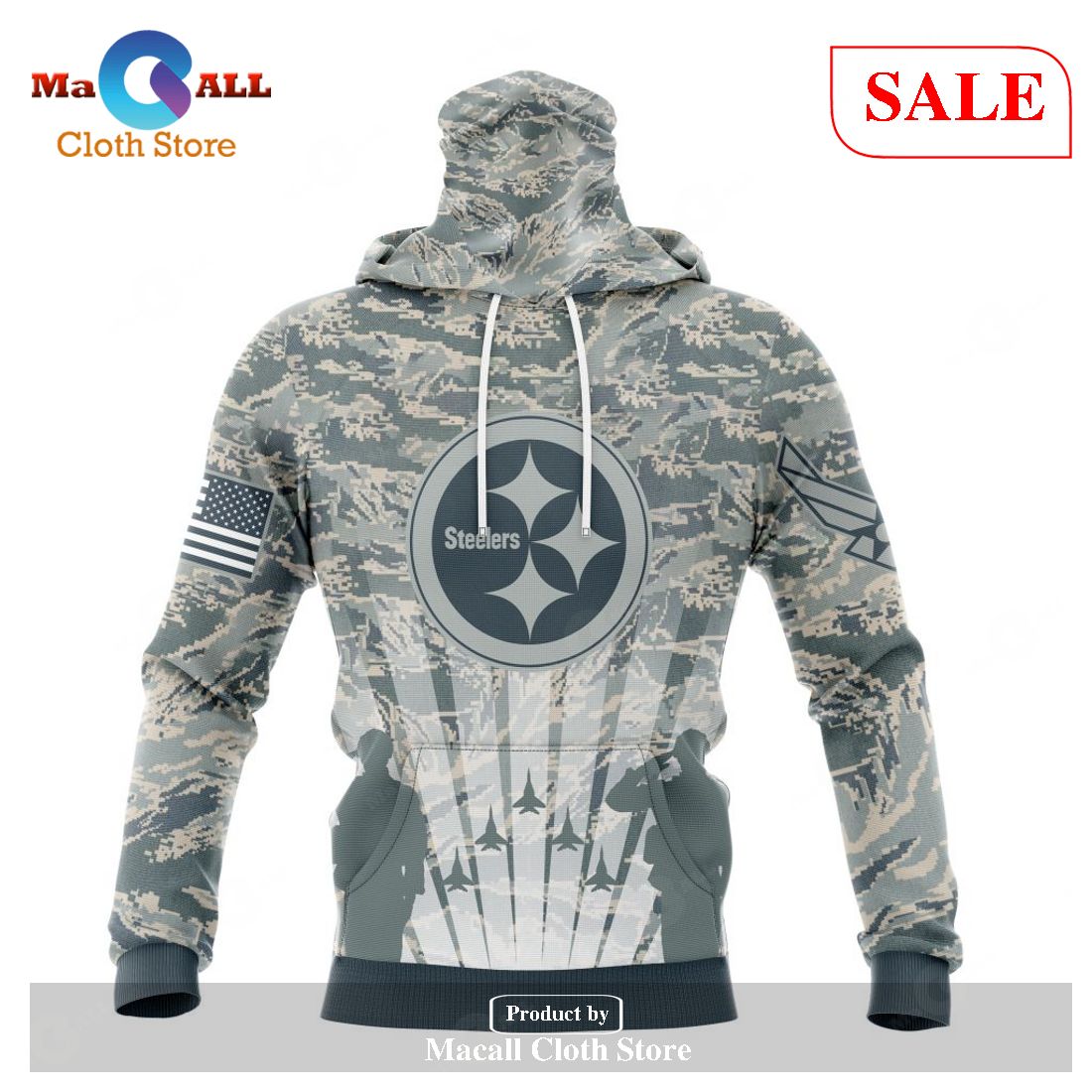 NFL Dallas Cowboys Camouflage Skull 3D Hoodie - Boomcomeback