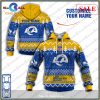 [SALE] NFL Personalized Name Xmas Los Angeles Chargers Hoodie Sweatshirt 3D LIMITED EDITION