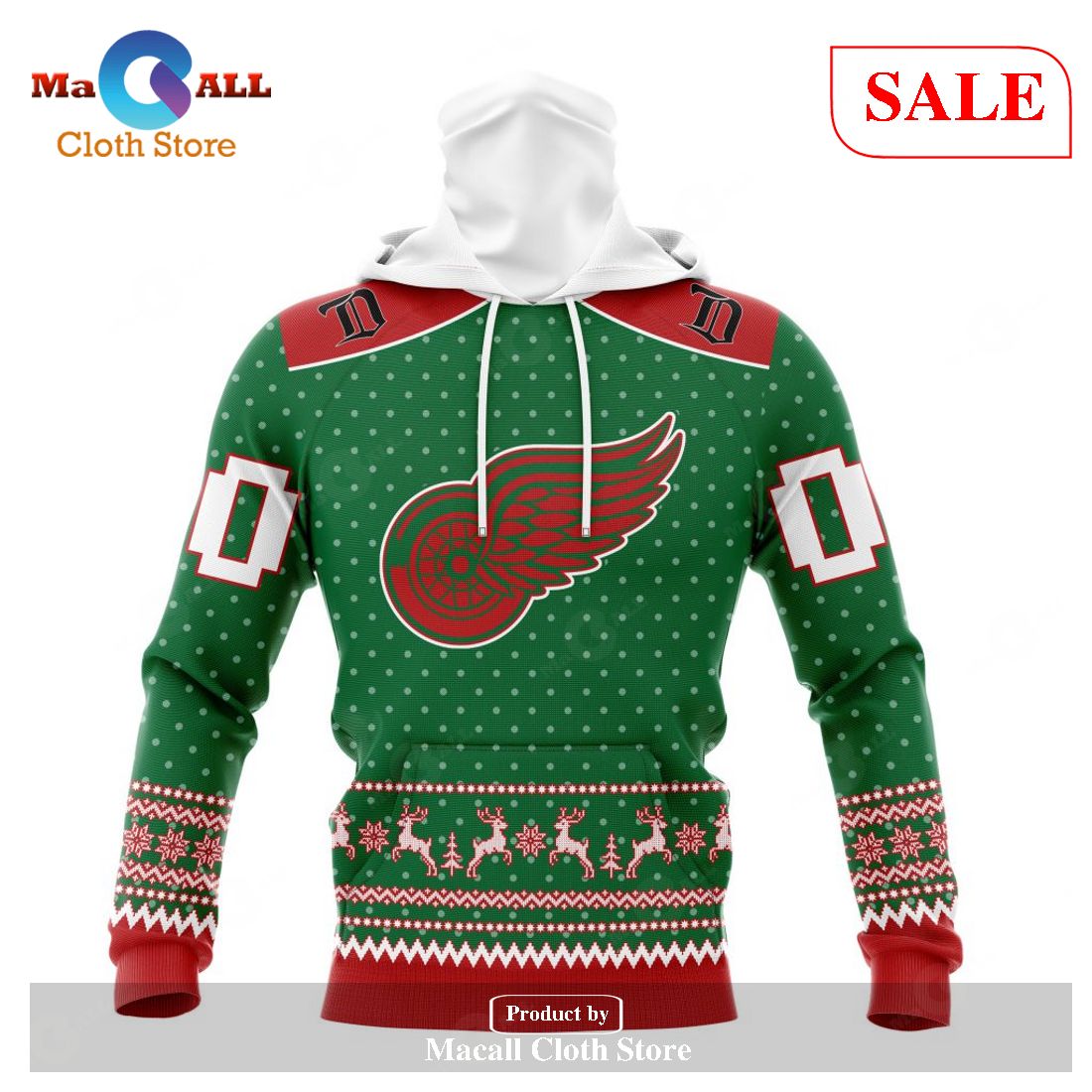 Custom Detroit Red Wings Christmas Apparel Sweatshirt NHL Hoodie 3D - Bring  Your Ideas, Thoughts And Imaginations Into Reality Today