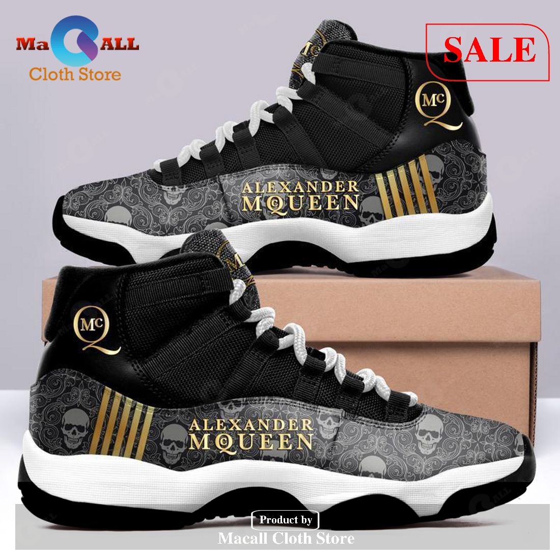 SALE] Alexander McQueen Air Jordan 11 Sneakers Shoes Hot 2023 Gifts For Men  Women POD Design - Macall Cloth Store - Destination for fashionistas