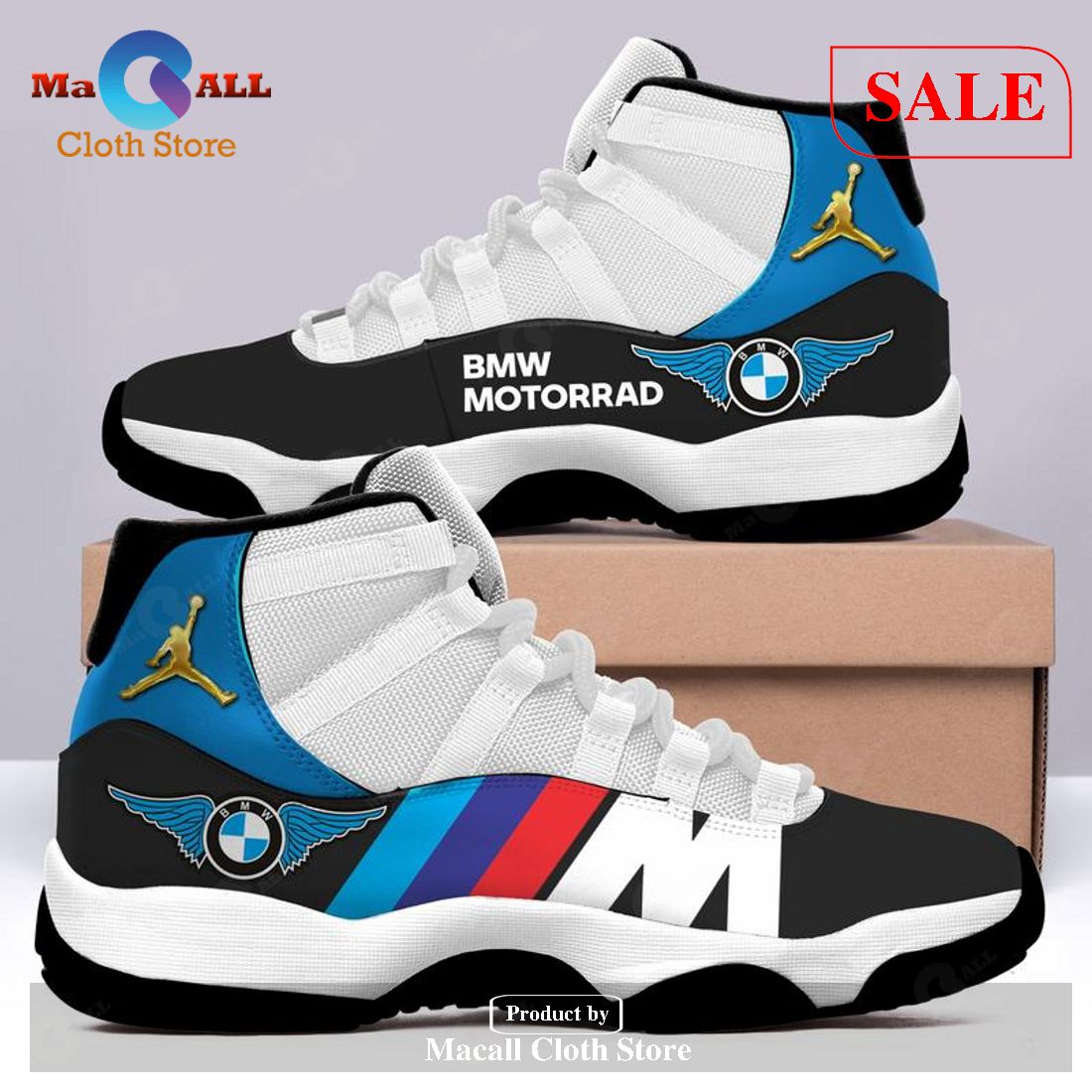 [SALE] Brand BMW Motorrad Air Jordan 11 Sneakers Shoes Hot 2023 Gifts For Men Women POD Design