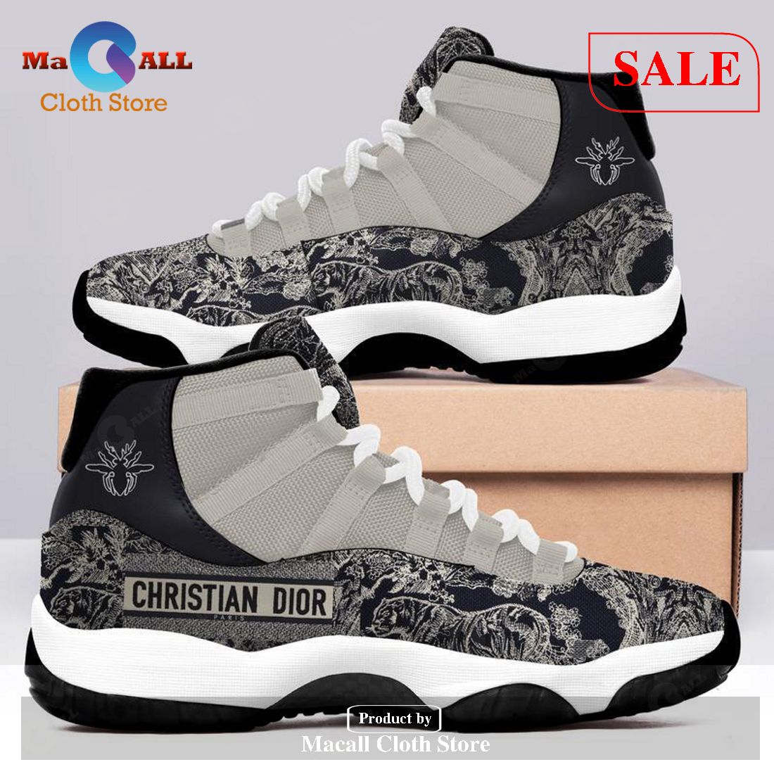 [SALE] Christian Dior Luxury Air Jordan 11 Shoes Hot 2023 Dior Sneakers Gifts For Men Women POD Design