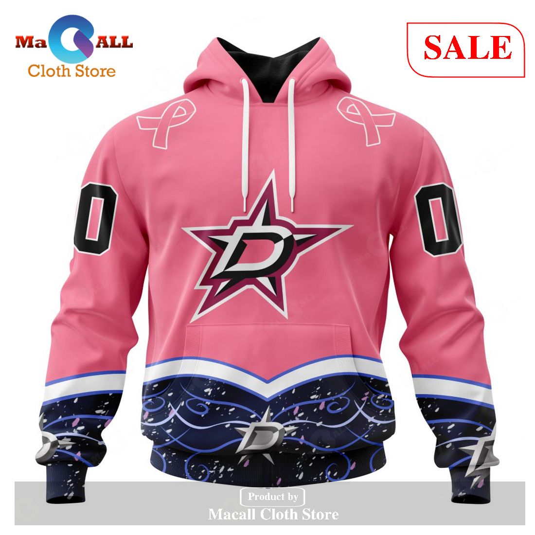 [SALE] Personalized NHL Dallas Stars – Specialized Unisex For Hockey Fights Cancer Hoodie Sweatshirt 3D LIMITED EDITION