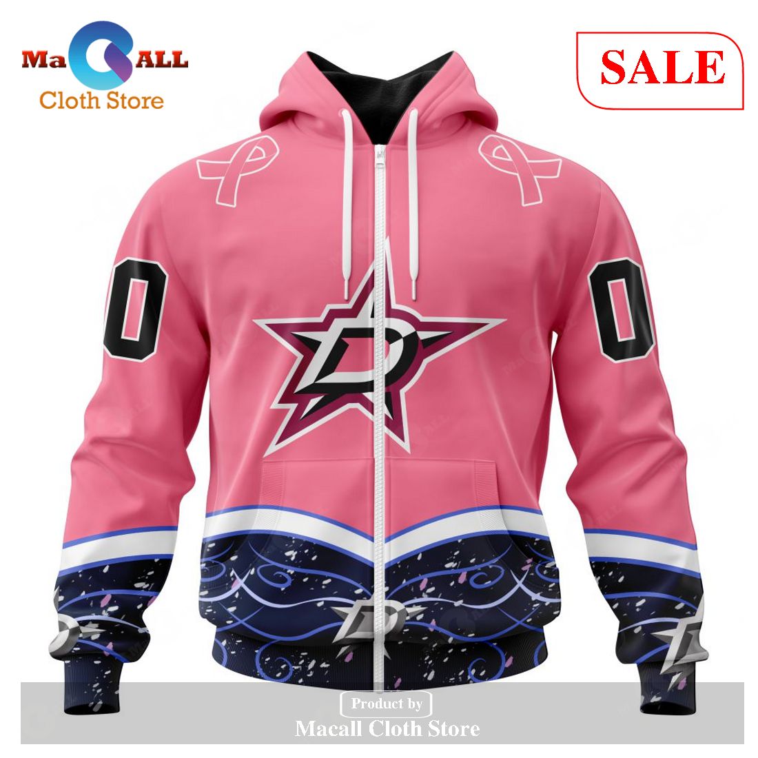 [SALE] Personalized NHL Dallas Stars – Specialized Unisex For Hockey Fights Cancer Hoodie Sweatshirt 3D LIMITED EDITION