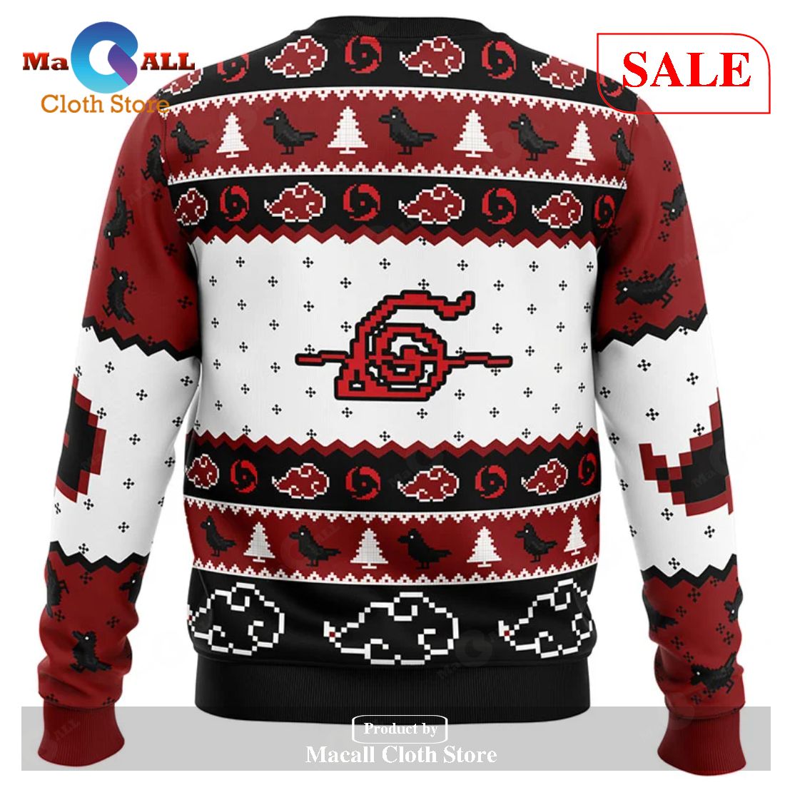 [SALE] Itachi Uchiha Chibi Akatsuki Naruto Ugly Christmas Sweatshirt