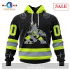 [SALE] Personalized NHL Anaheim Ducks – Specialized Unisex Kits With FireFighter Uniforms Color Hoodie Sweatshirt 3D