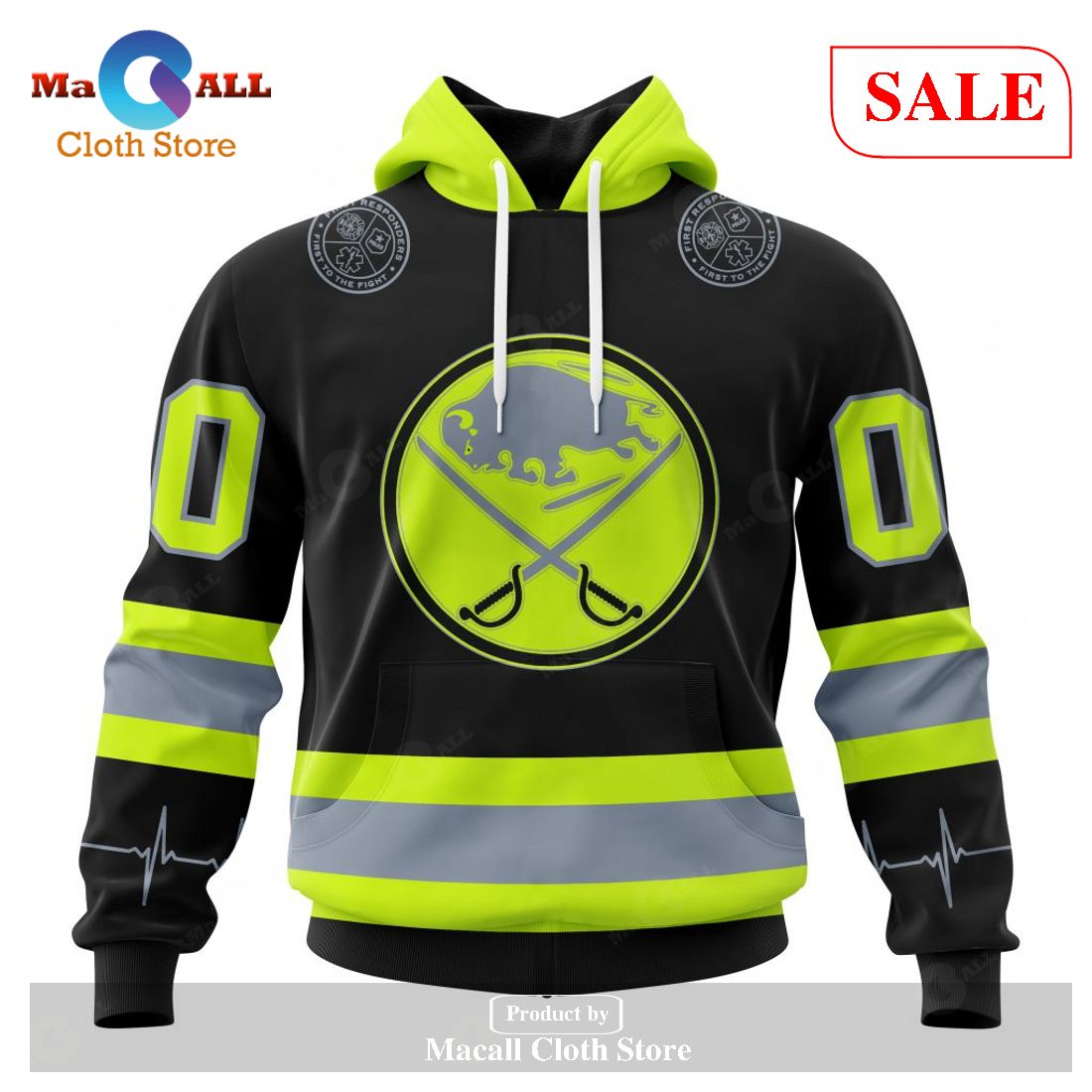 20% SALE OFF NHL Hoodies Buffalo Sabres Zip Up Hoodies 3D Long