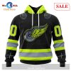 [SALE] Personalized NHL Edmonton Oilers – Specialized Unisex Kits With FireFighter Uniforms Color Hoodie Sweatshirt 3D