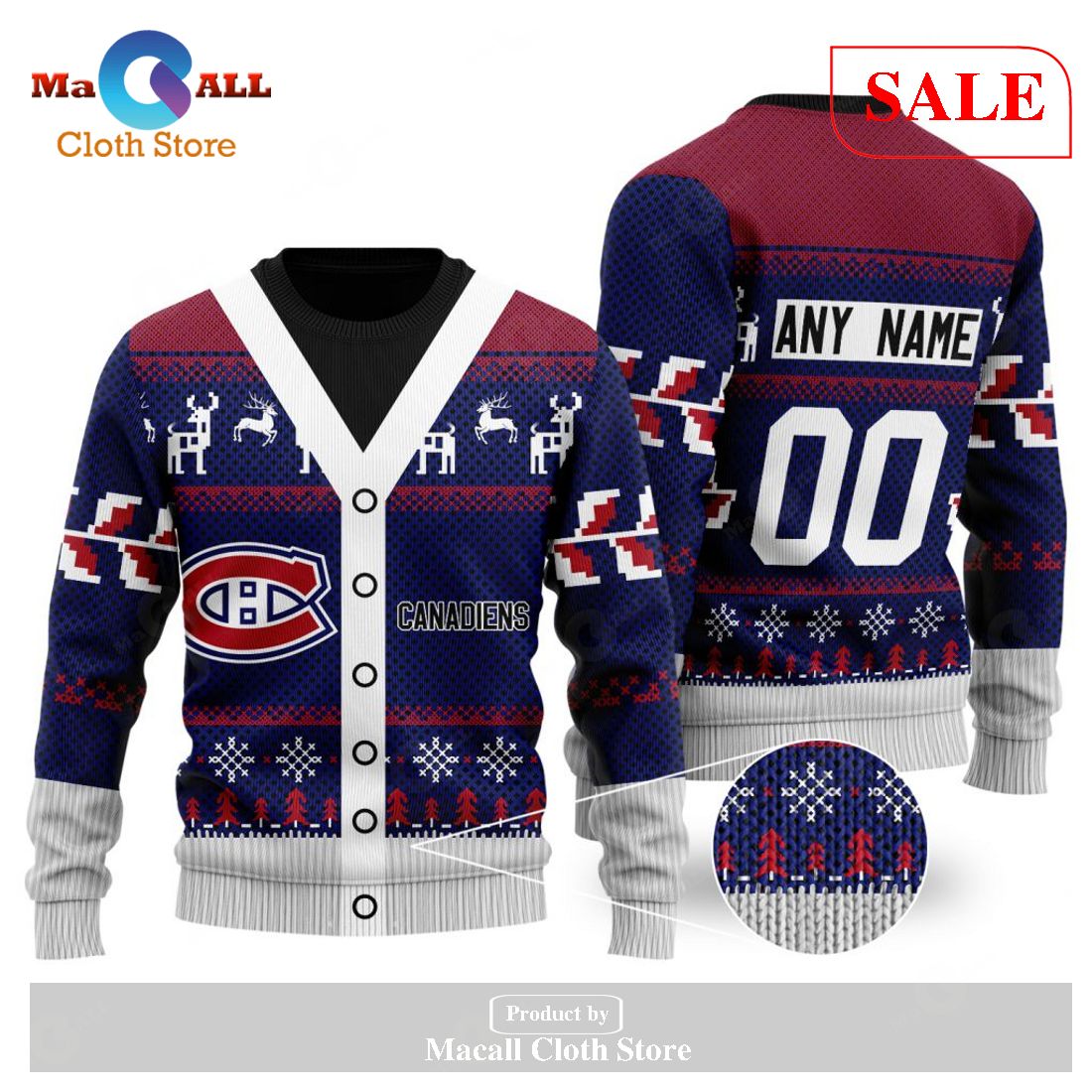 [SALE] Personalized NHL Montreal Canadiens – Specialized Unisex Sweater For Chrismas Season – AA91