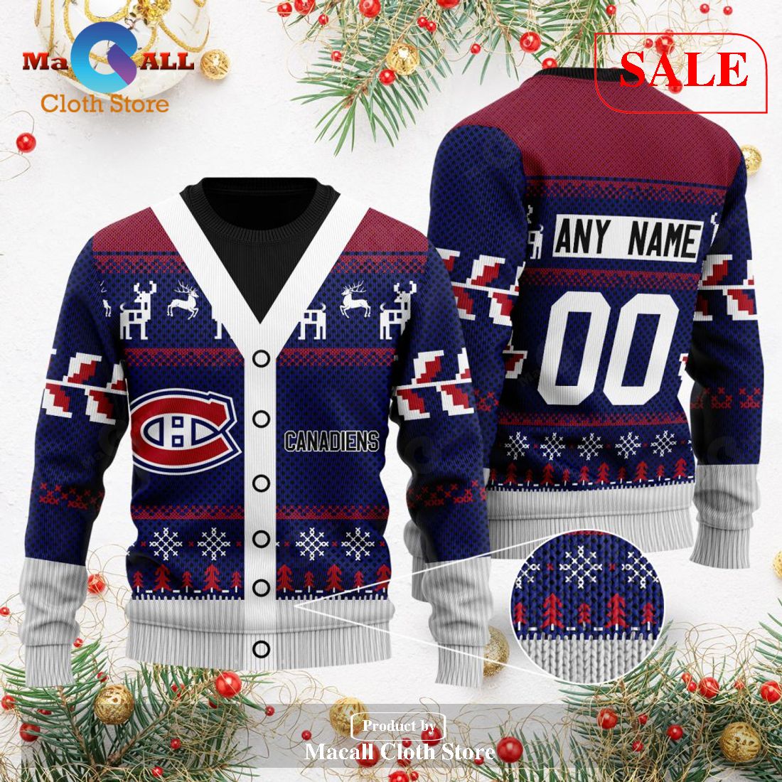 [SALE] Personalized NHL Montreal Canadiens – Specialized Unisex Sweater For Chrismas Season – AA91