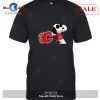 [SALE] NHL Calgary Flames Snoopy Loves Calgary Flames Fan-Unisex T-Shirt