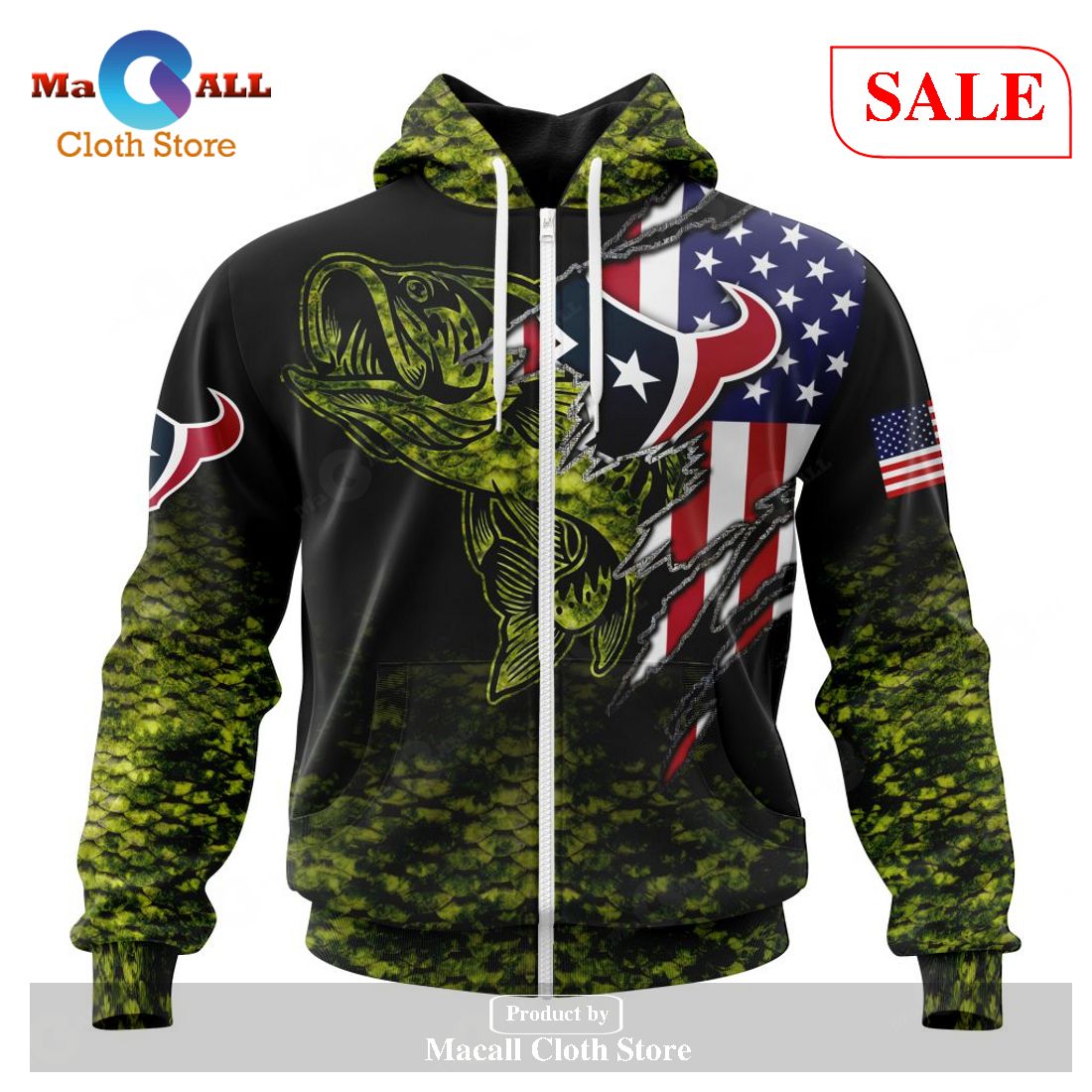 Shop Salute To Service Hoodie Texans