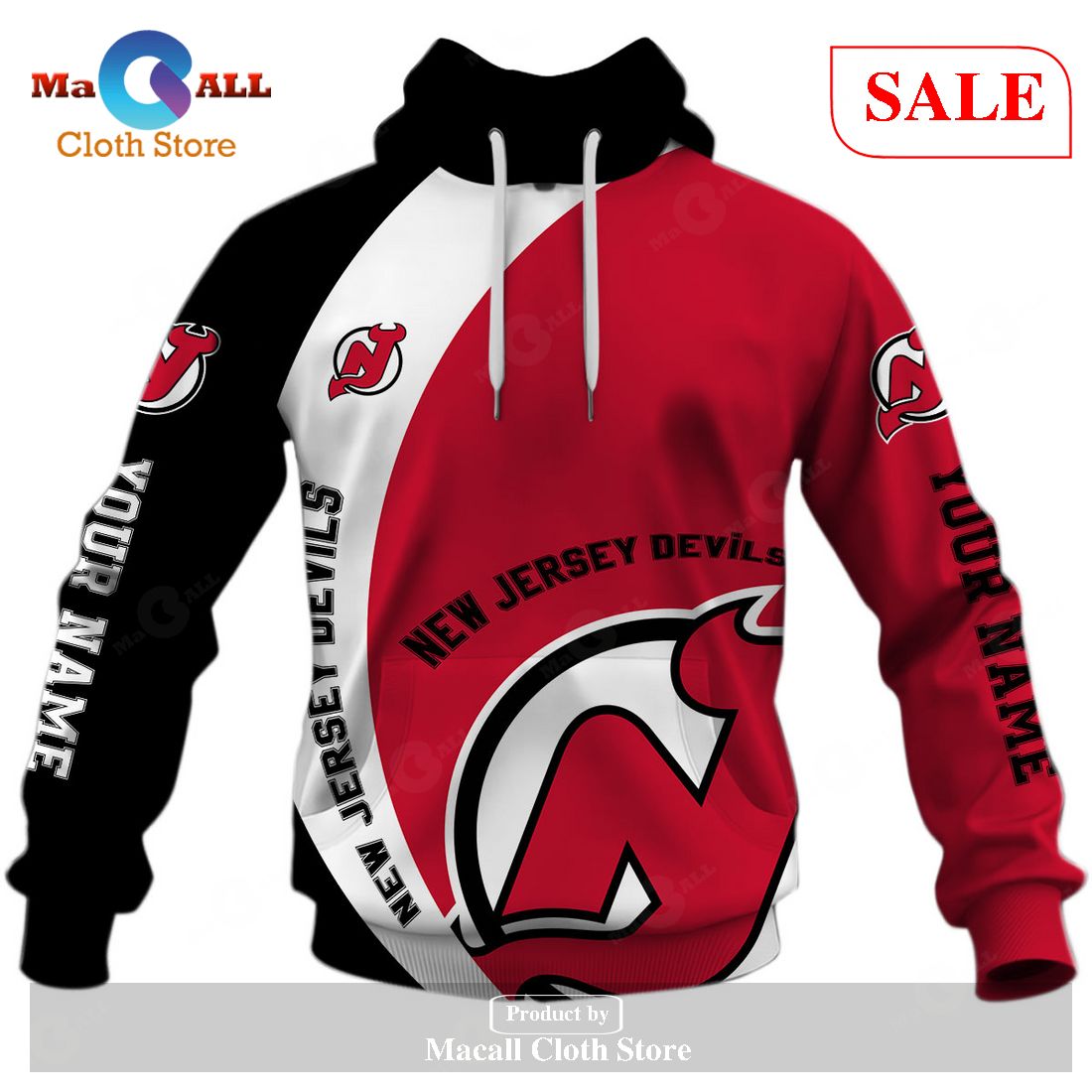 [SALE] Personalized NHL You laugh I Laugh You Cry I Cry – New Jersey Devils Hoodie Sweatshirt 3D