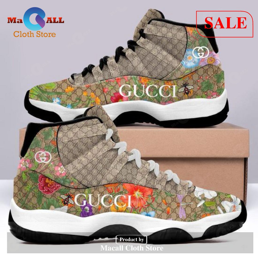 SALE] Gucci Luxury Air Jordan 11 Shoes Hot 2023 Gucci Sneakers Gifts For Men  Women POD Design - Macall Cloth Store - Destination for fashionistas
