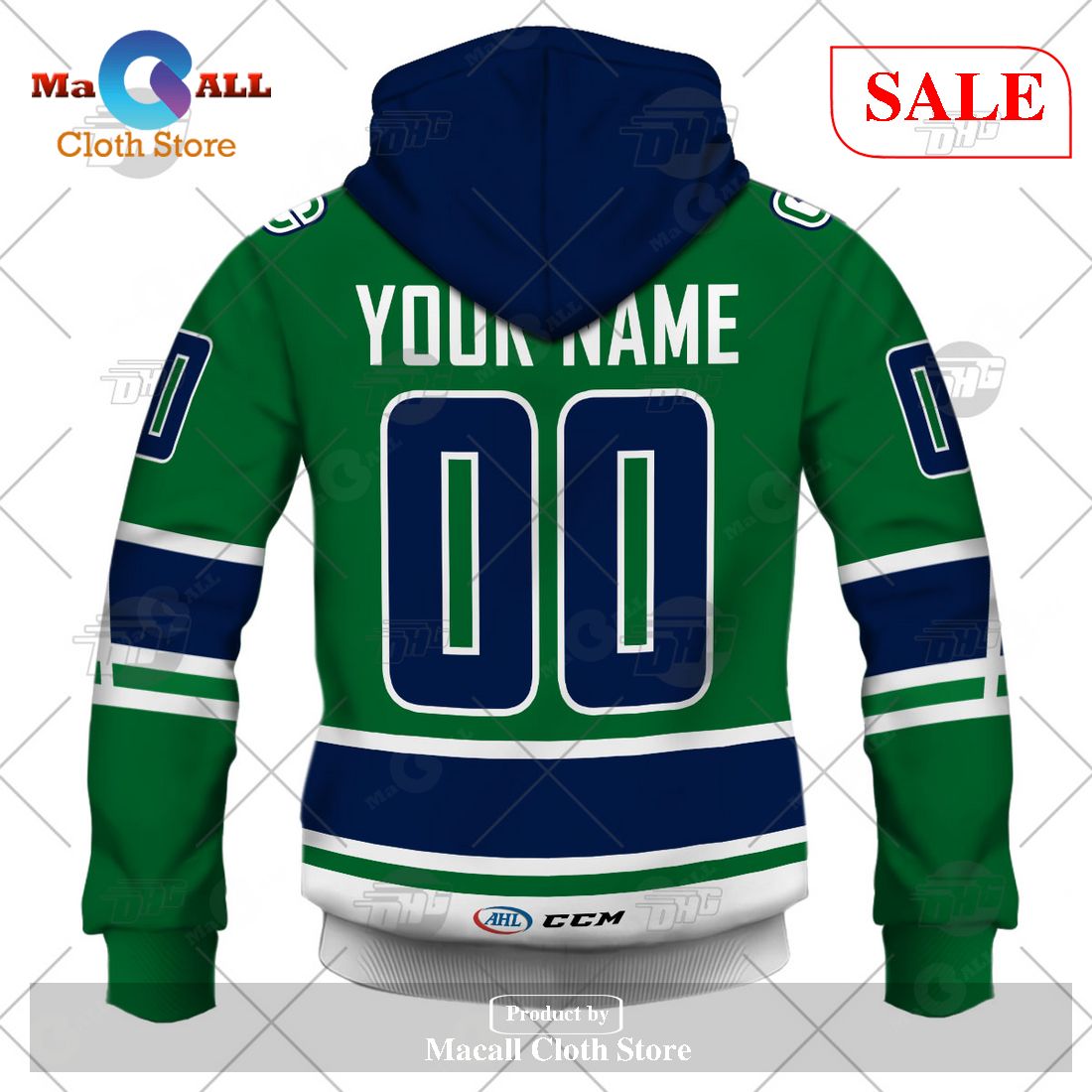 SALE] Personalized AHL Abbotsford Canucks Premier Jersey White