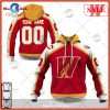 [SALE] Personalized AHL Calgary Wranglers Premier Jersey White Hoodie Sweatshirt 3D