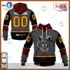 [SALE] Personalized AHL Chicago Wolves Premier Jersey Burgundy Hoodie Sweatshirt 3D