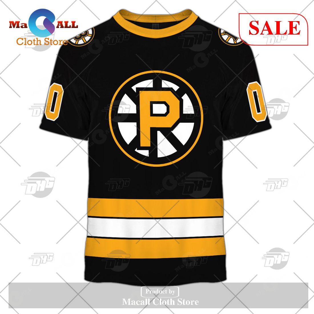 SALE] Personalized AHL Providence Bruins Premier Jersey Black