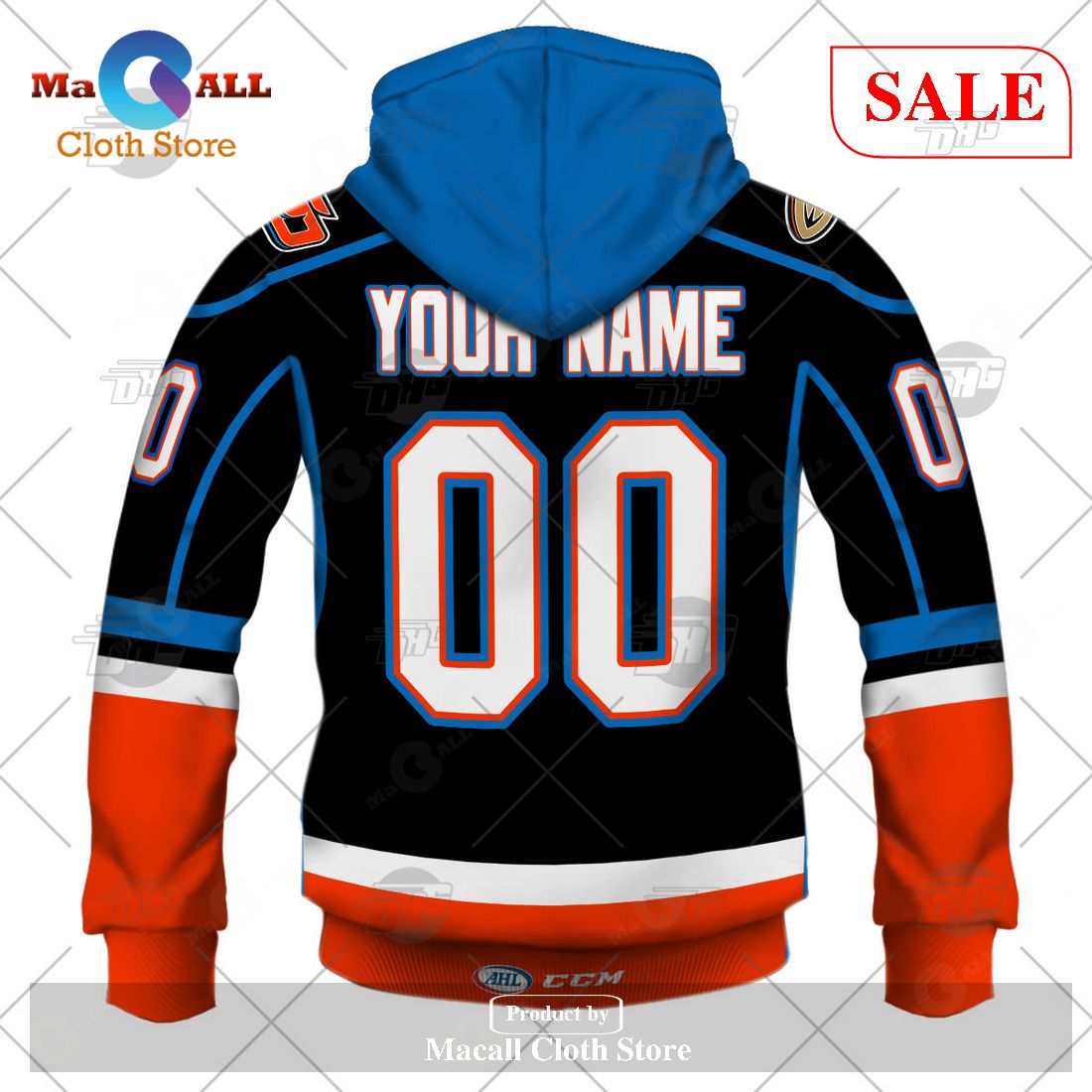 [SALE] Personalized AHL San Diego Gulls Premier Jersey Black Hoodie ...