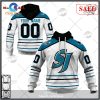 [SALE] Personalized AHL San Jose Barracuda Premier Second Jersey Hoodie Sweatshirt 3D