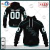 [SALE] Personalized AHL San Jose Barracuda Premier Jersey White Hoodie Sweatshirt 3D
