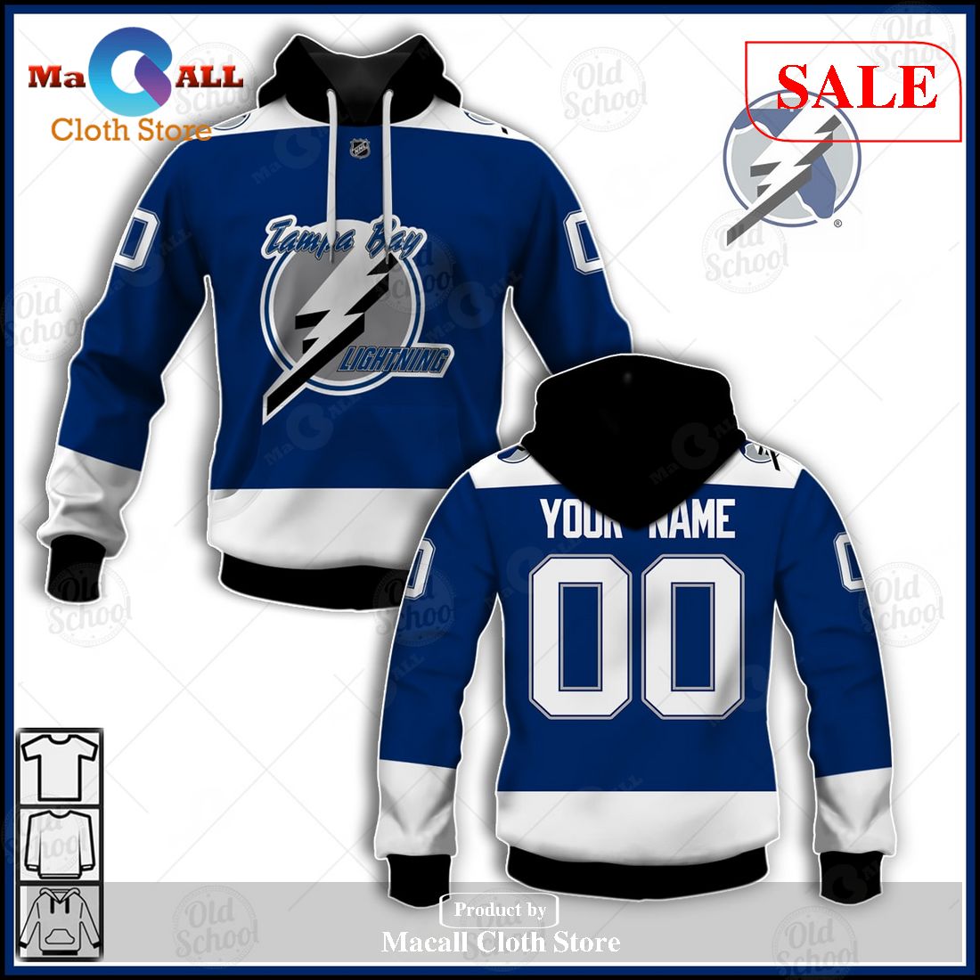 SALE] Personalized Name And Number NHL Tampa Bay Lightning Reverse