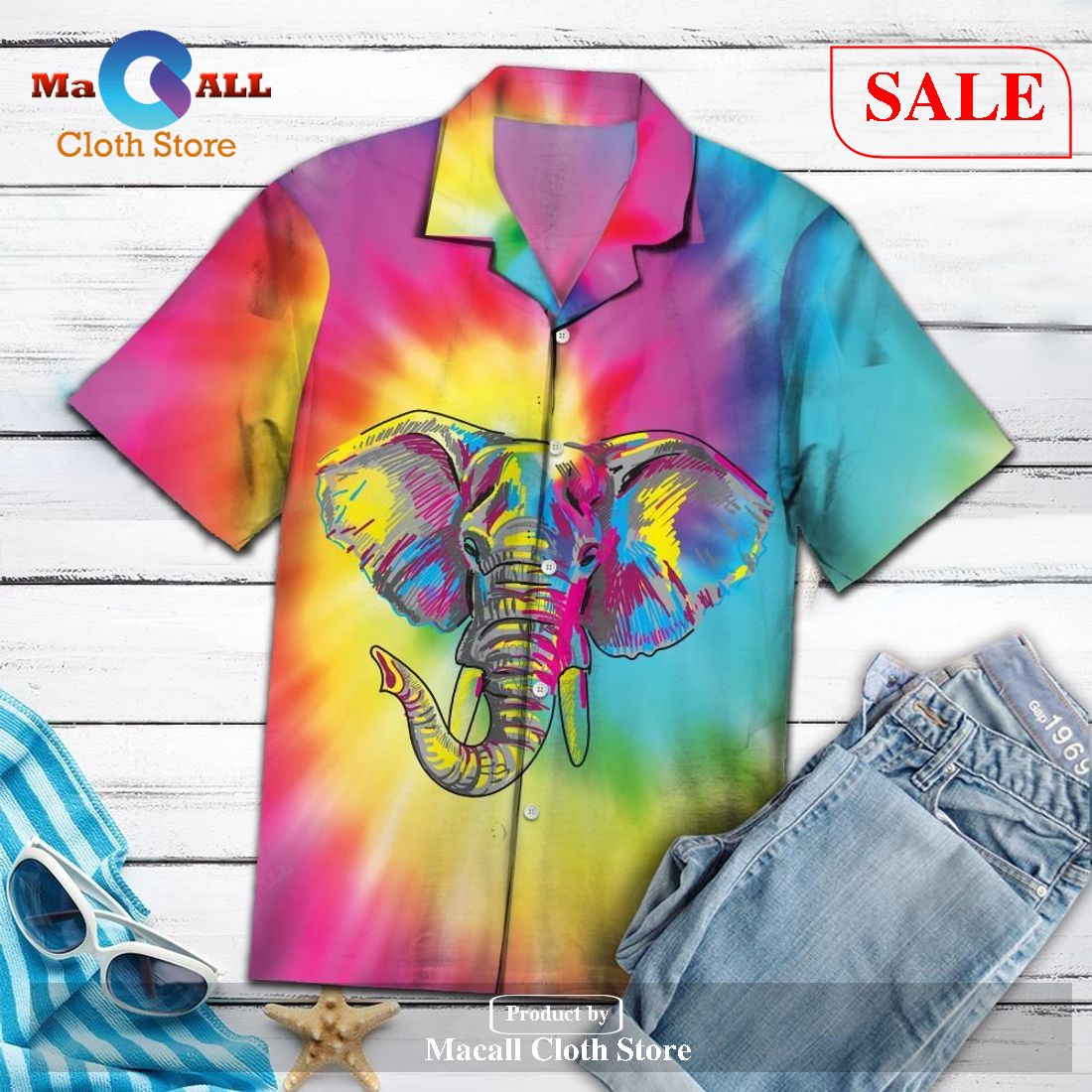Amazing Elephant Hawaiian Shirt