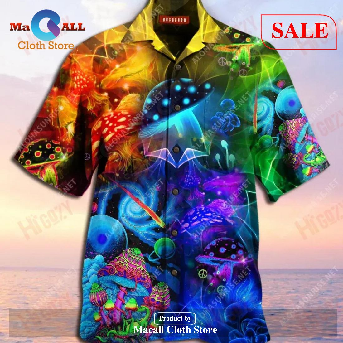 Amazing Magic Mushroom Summer For Men Hawaiian Shirts