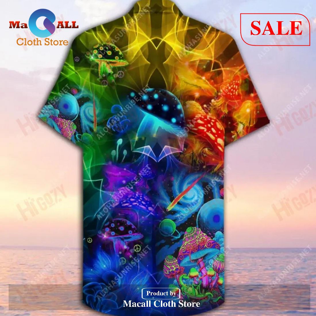 Amazing Magic Mushroom Summer For Men Hawaiian Shirts
