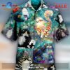 Ancient Turtle Embroidery Pattern Fantastic Hawaiian Aloha Shirts