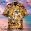 Beautiful Flamingo On The Beach Blue And Pink Unisex Hawaiian Aloha Shirts