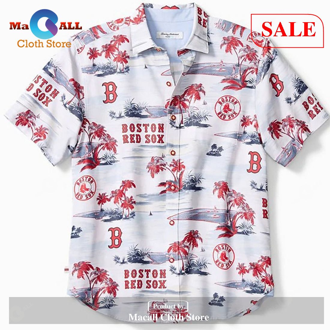 Boston Red Sox MLB Short Hawaii For Woman For Men Hawaiian Shirt