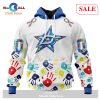 [SALE] Personalized NHL Columbus Blue Jackets Special Autism Awareness Design Hoodie Sweatshirt 3D