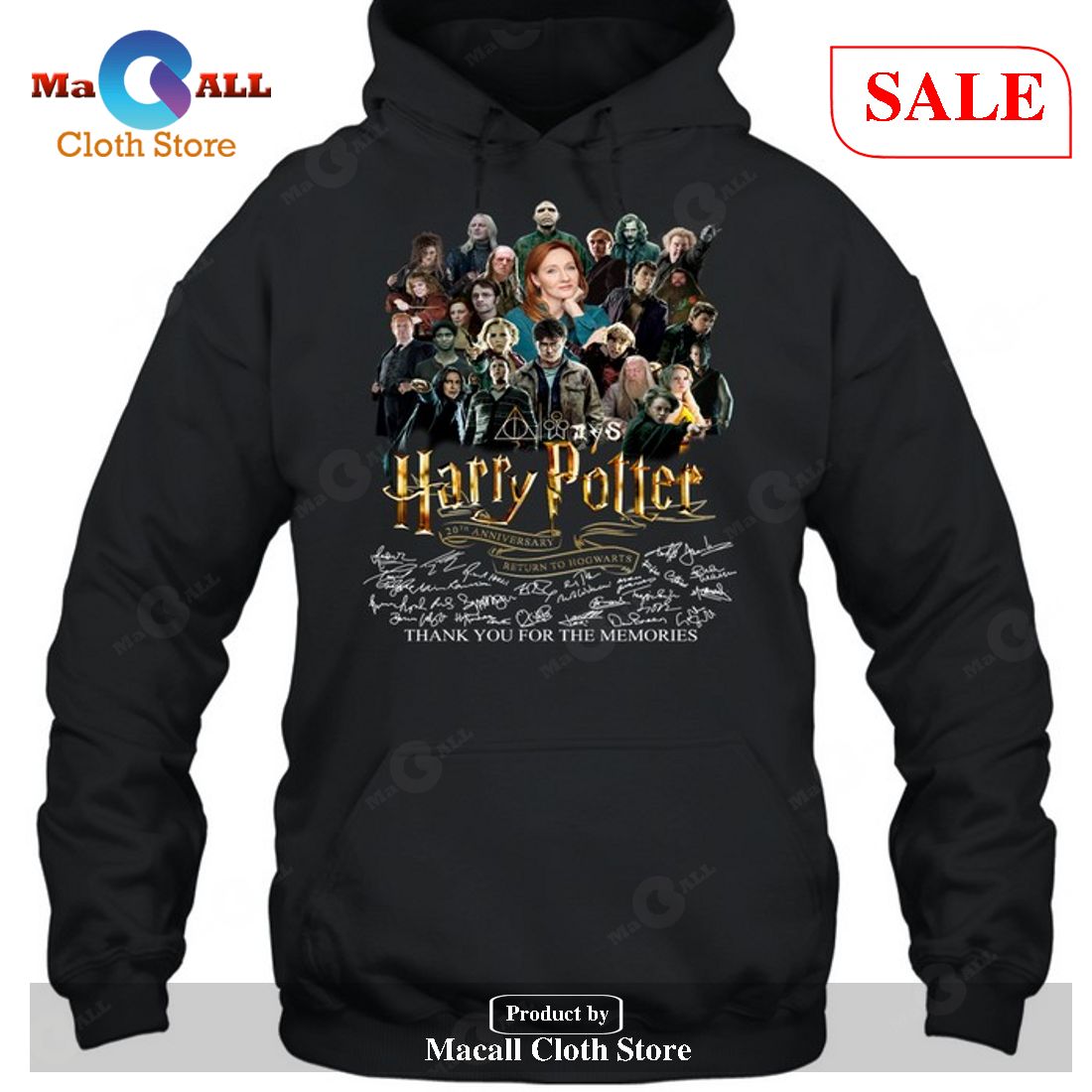 Harry Potter Signatures Thank You For The Memories-Unisex T-Shirt Limited Edition Harry Potter Signatures Thank You For The Memories-Unisex T-Shirt Limited Edition