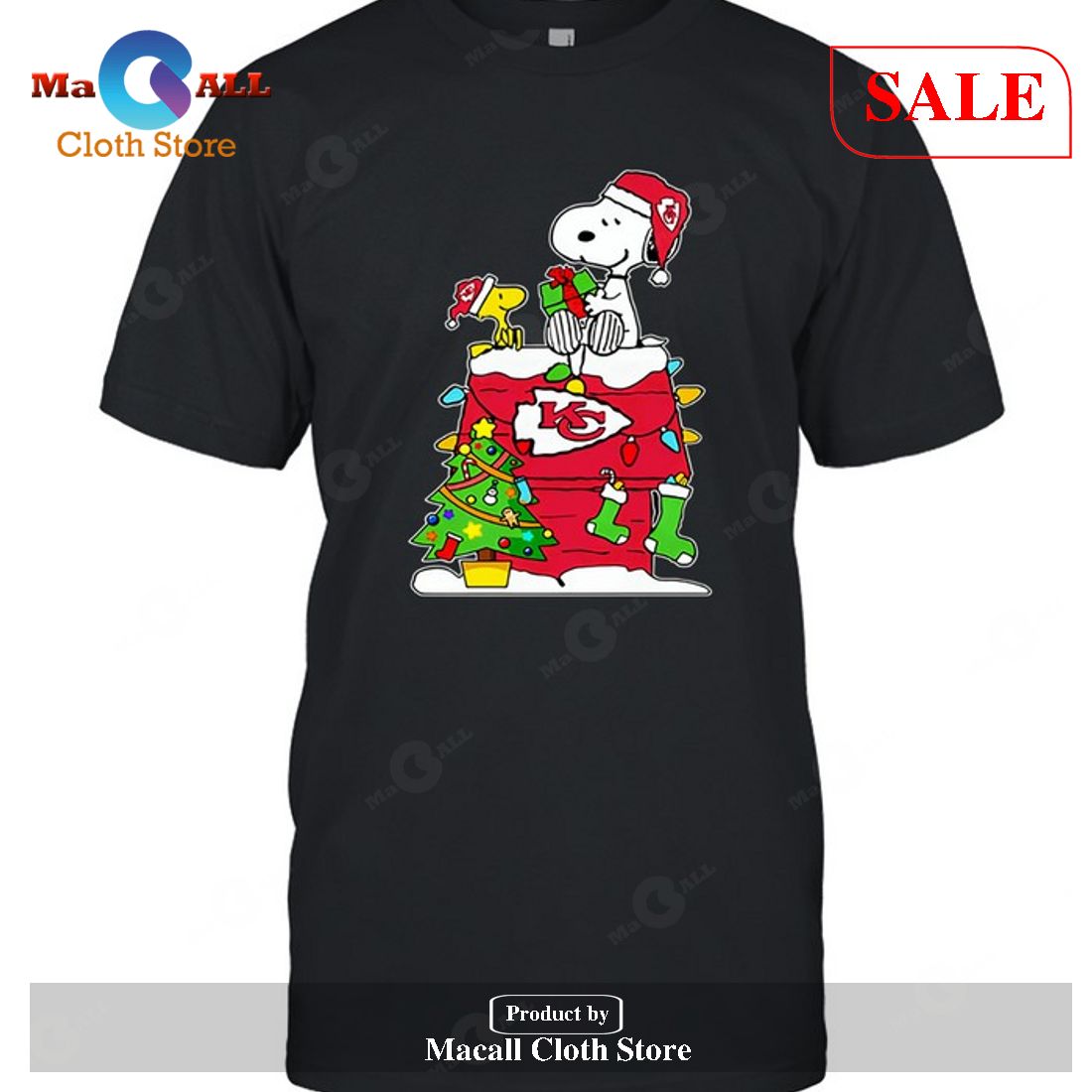 Kansas City Chiefs Snoopy Woodstock Christmas-Unisex T-Shirt Kansas City Chiefs Snoopy Woodstock Christmas-Unisex T-Shirt