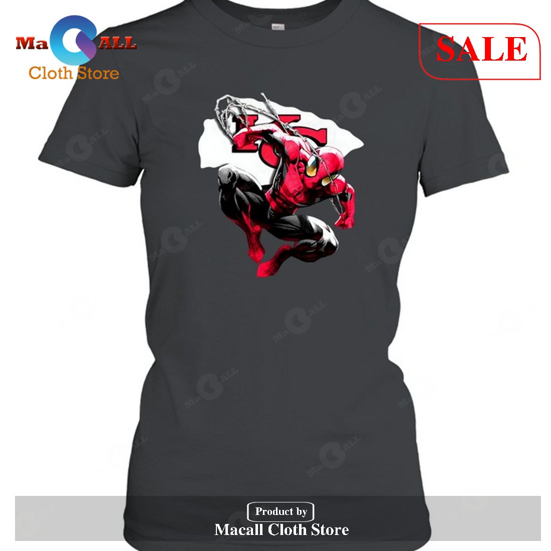 Kansas City Chiefs Spiderman Kansas City Chiefs-Unisex T-Shirt Kansas City Chiefs Spiderman Kansas City Chiefs-Unisex T-Shirt