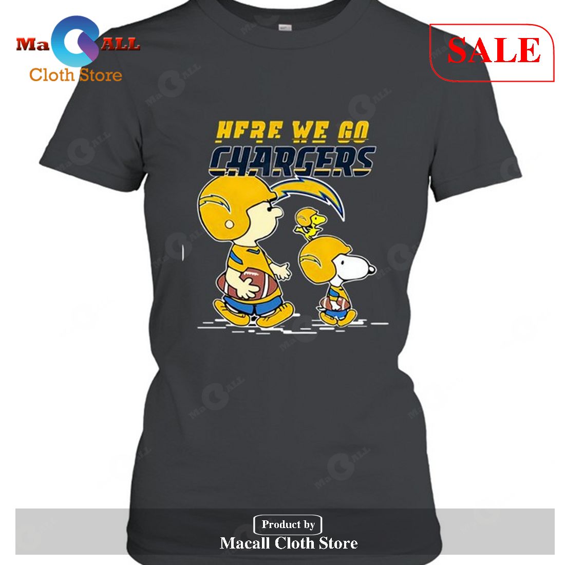 Los Angeles Chargers Here We Go Los Angeles Chargers Snoopy-Unisex T-Shirt Los Angeles Chargers Here We Go Los Angeles Chargers Snoopy-Unisex T-Shirt