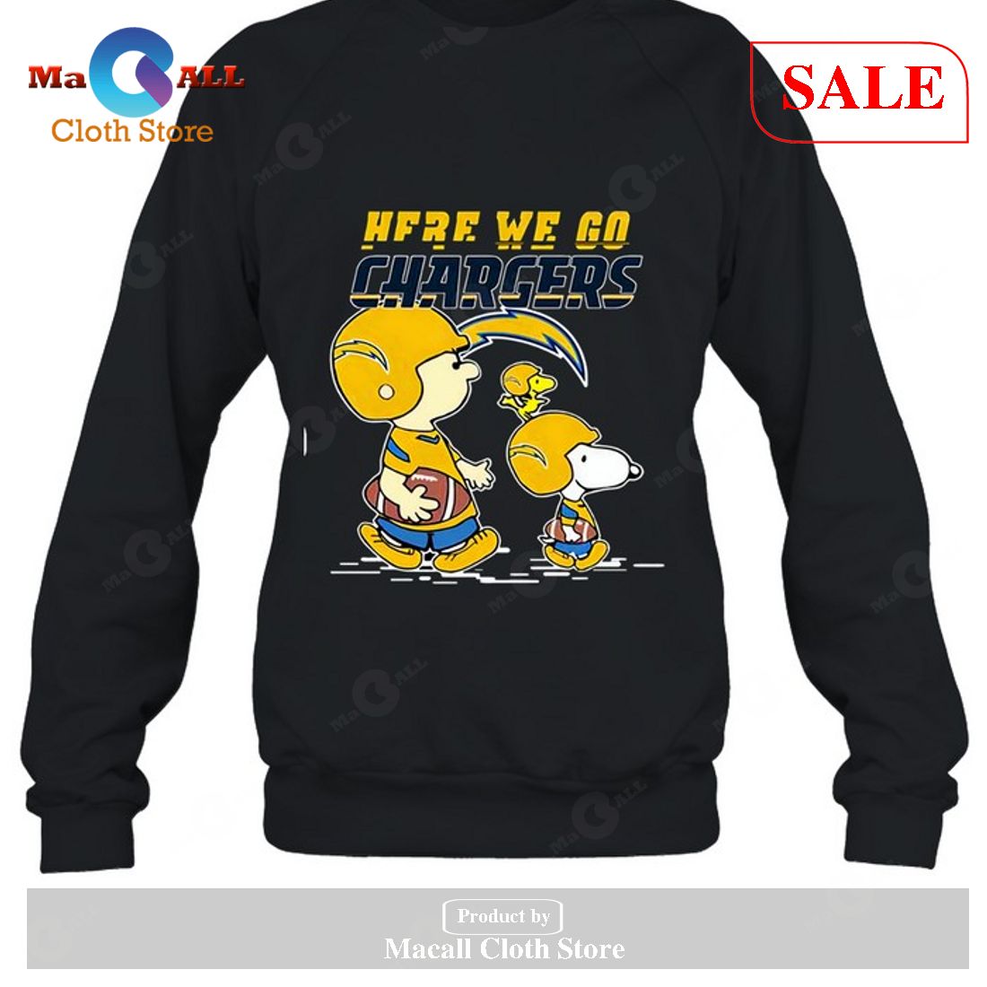 Los Angeles Chargers Here We Go Los Angeles Chargers Snoopy-Unisex T-Shirt Los Angeles Chargers Here We Go Los Angeles Chargers Snoopy-Unisex T-Shirt