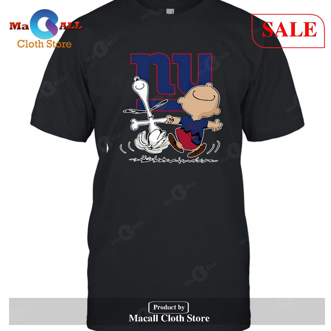 New York Giants Charlie Brown Snoopy New York Giants-Unisex T-Shirt New York Giants Charlie Brown Snoopy New York Giants-Unisex T-Shirt