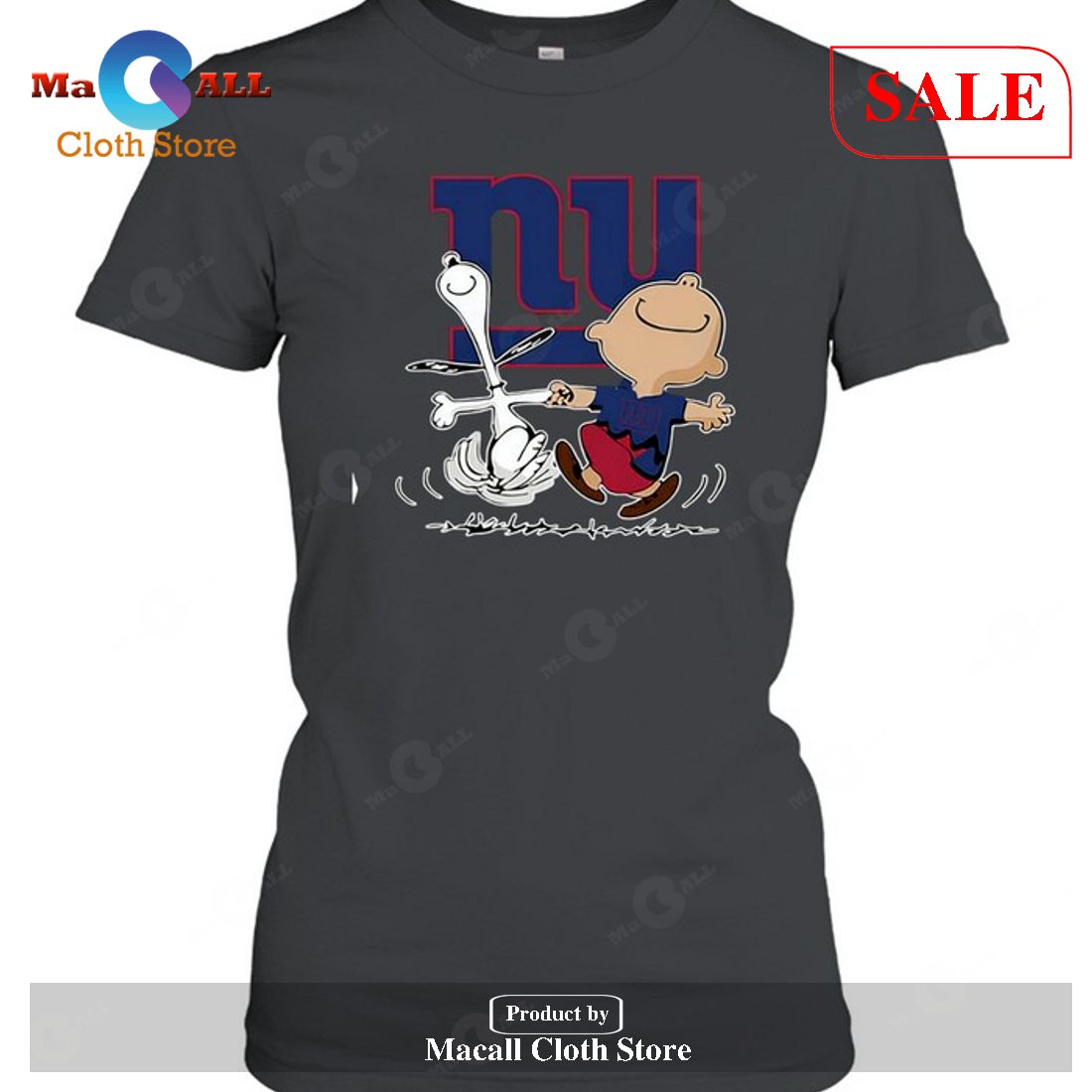 New York Giants Charlie Brown Snoopy New York Giants-Unisex T-Shirt New York Giants Charlie Brown Snoopy New York Giants-Unisex T-Shirt
