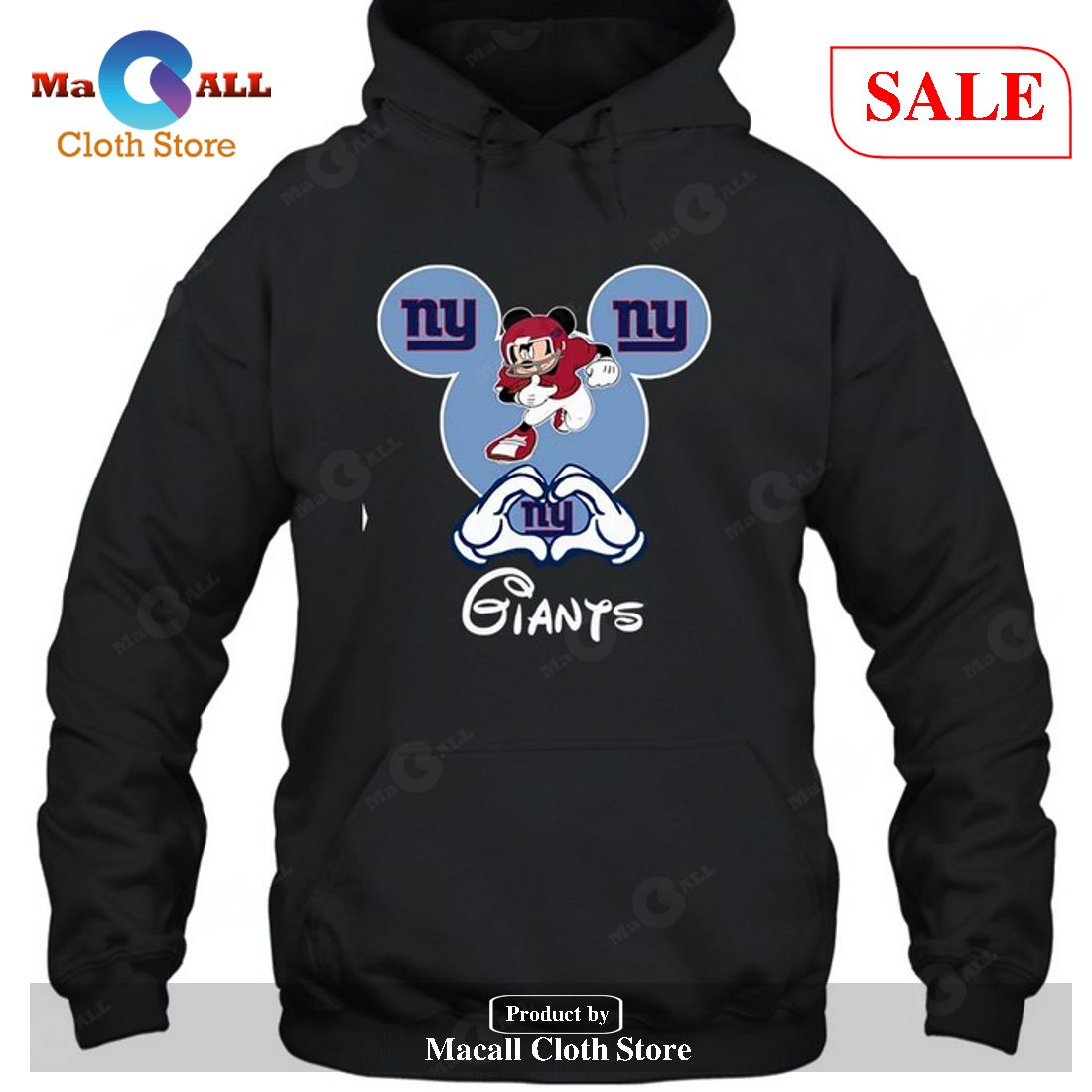 New York Giants Mickey-Unisex T-Shirt New York Giants Mickey-Unisex T-Shirt