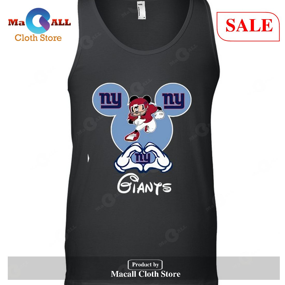 New York Giants Mickey-Unisex T-Shirt New York Giants Mickey-Unisex T-Shirt
