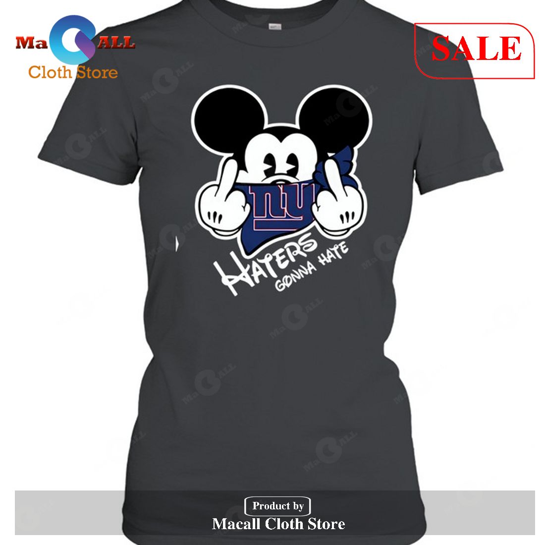 New York Giants New York Giants Haters Gonna Hate Mickey Mouse-Unisex T-Shirt New York Giants New York Giants Haters Gonna Hate Mickey Mouse-Unisex T-Shirt