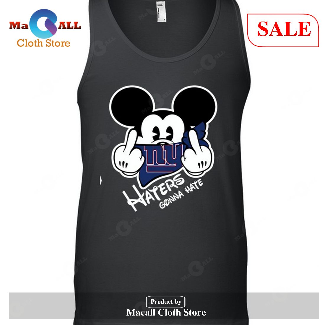 New York Giants New York Giants Haters Gonna Hate Mickey Mouse-Unisex T-Shirt New York Giants New York Giants Haters Gonna Hate Mickey Mouse-Unisex T-Shirt