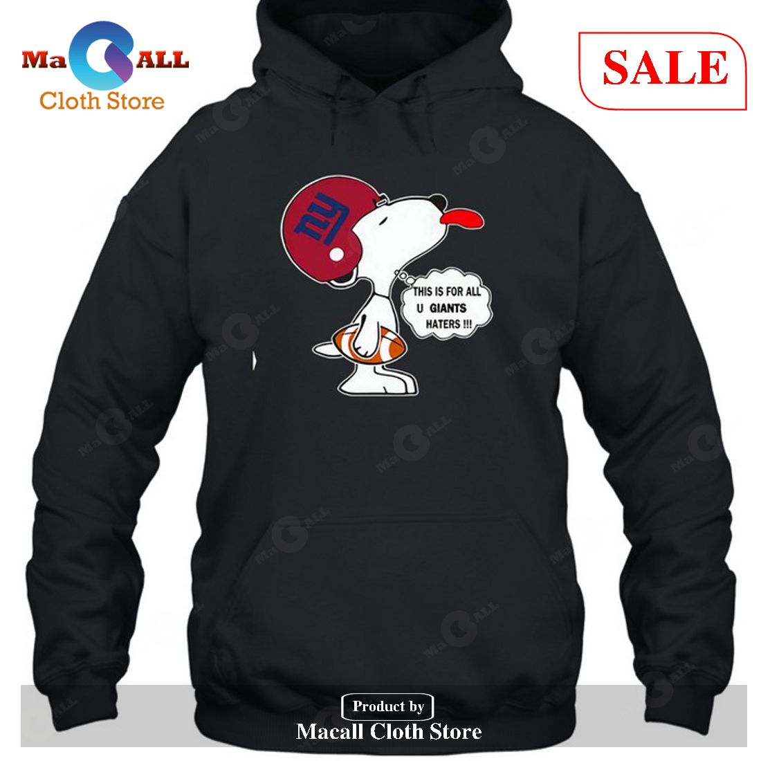 New York Giants This Is For All U Giants Haters Snoopy-Unisex T-Shirt New York Giants This Is For All U Giants Haters Snoopy-Unisex T-Shirt