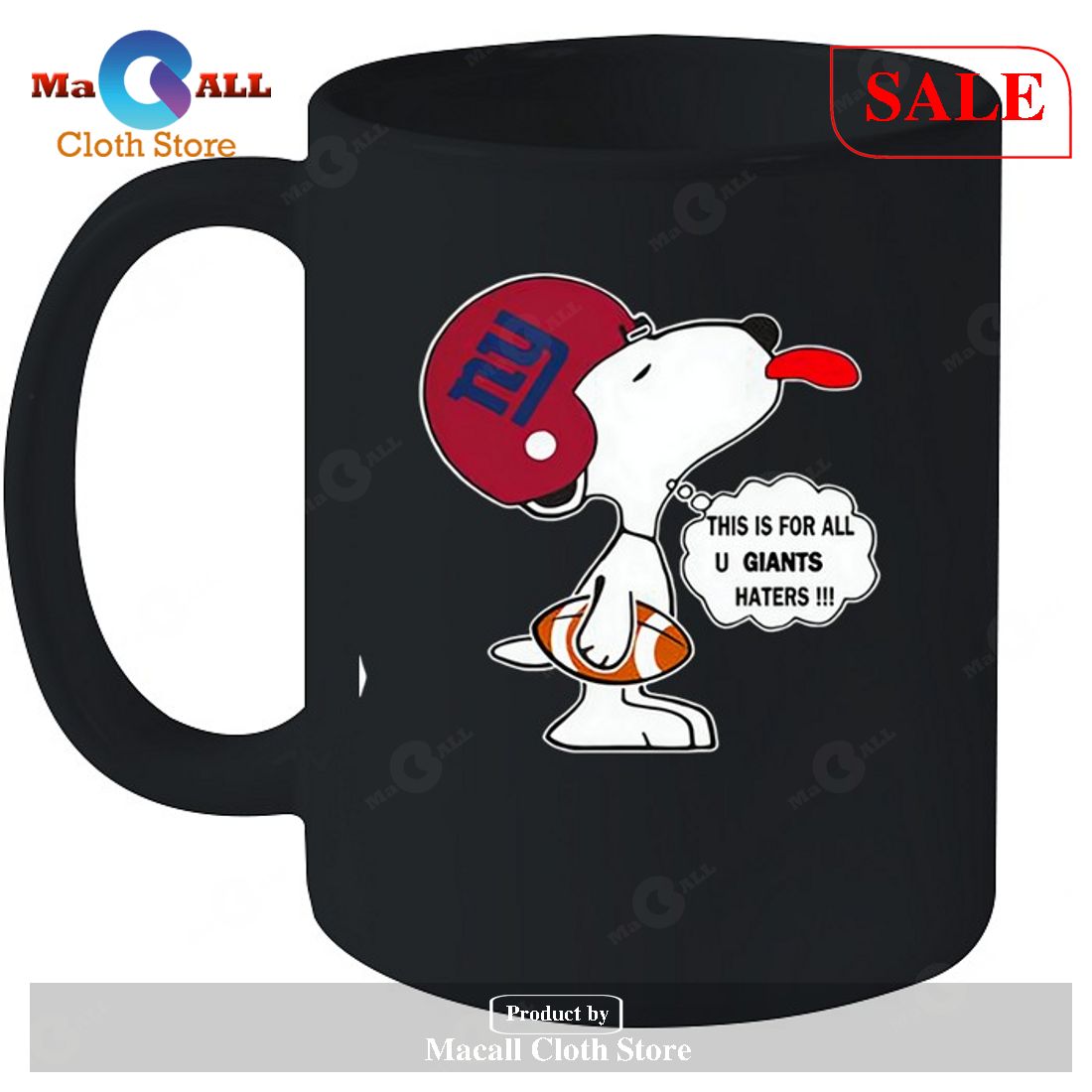 New York Giants This Is For All U Giants Haters Snoopy-Unisex T-Shirt New York Giants This Is For All U Giants Haters Snoopy-Unisex T-Shirt