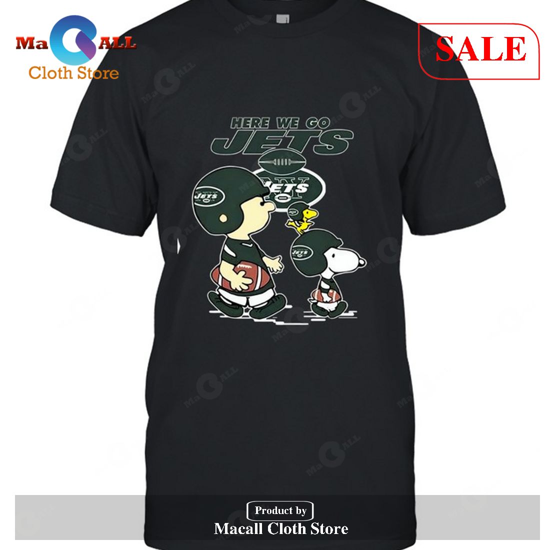New York Jets Here We Go New York Jets Snoopy-Unisex T-Shirt New York Jets Here We Go New York Jets Snoopy-Unisex T-Shirt