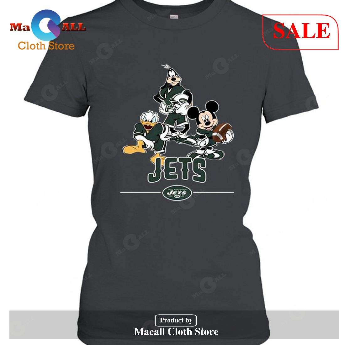 New York Jets Mickey Donald Goofy Fan-Unisex T-Shirt New York Jets Mickey Donald Goofy Fan-Unisex T-Shirt