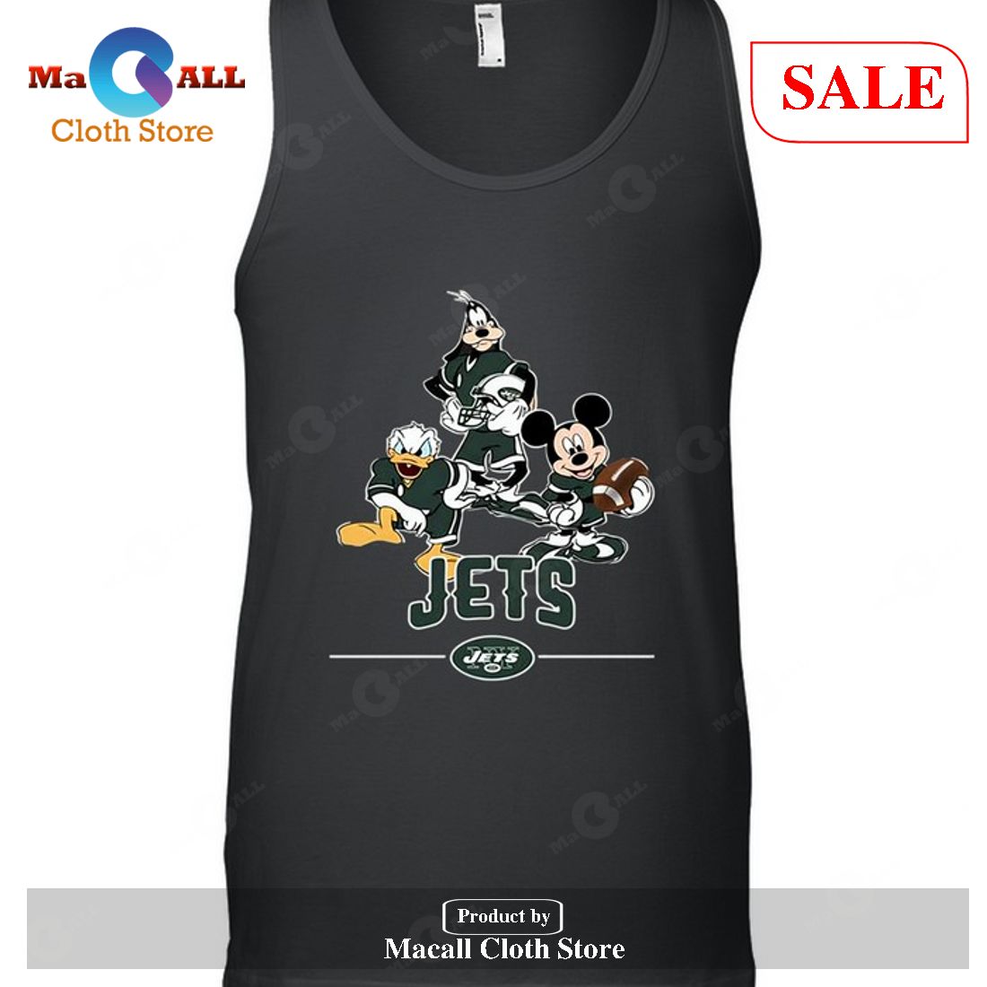 New York Jets Mickey Donald Goofy Fan-Unisex T-Shirt New York Jets Mickey Donald Goofy Fan-Unisex T-Shirt
